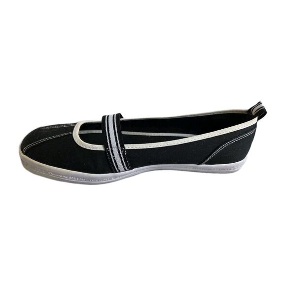 Champion Mary Jane Sneaker Flats Black White Canvas Sporty Womens Size 9.5 Y2K - Picture 6 of 11